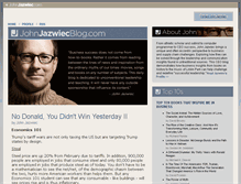 Tablet Screenshot of johnjazwiecblog.com